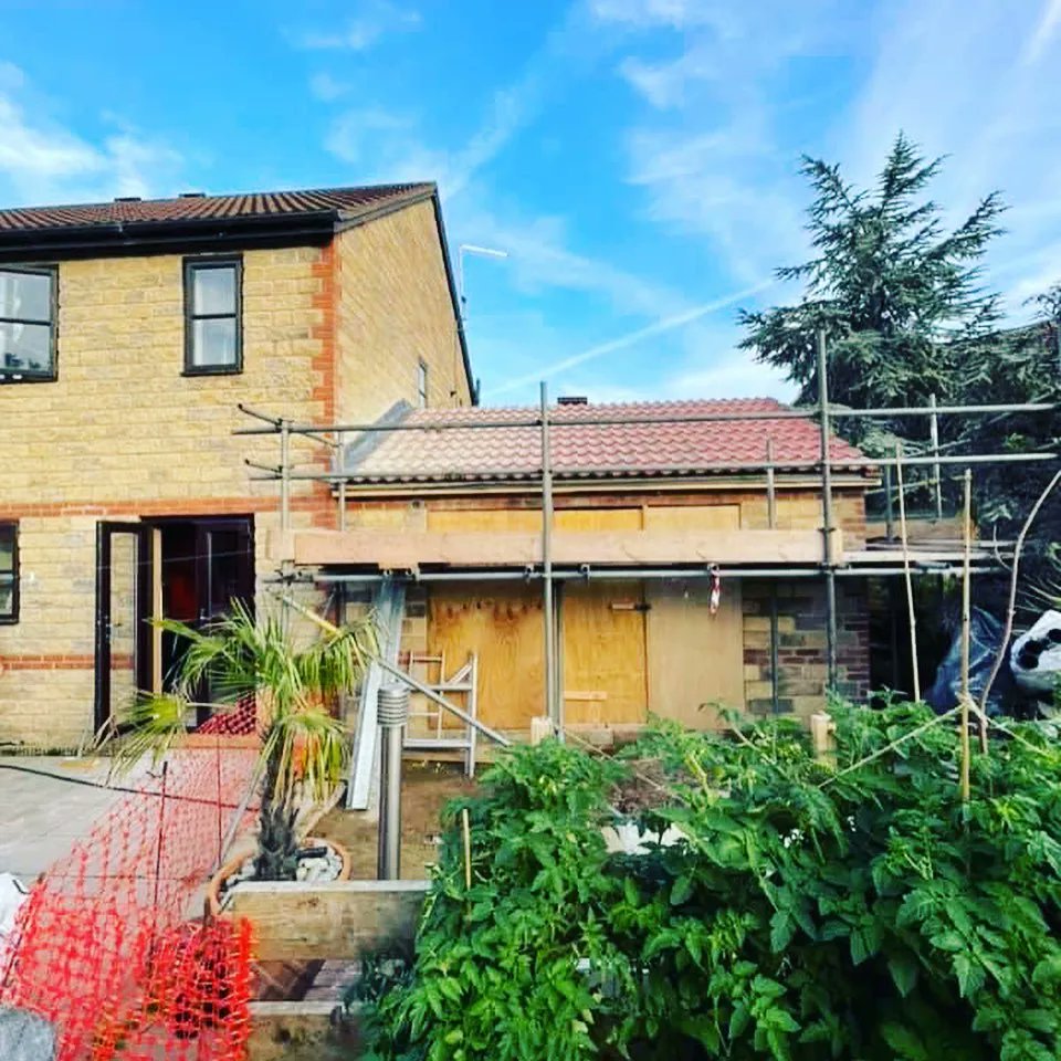 BuildbaseUK's tweet image. Take a look at this #construction photo from the latest #HomeExtension project from our customer Lillie Building Co - the new ground floor space will contain a new open plan kitchen as well as a snug for the family to enjoy for many years to come. 
#CustomerProject