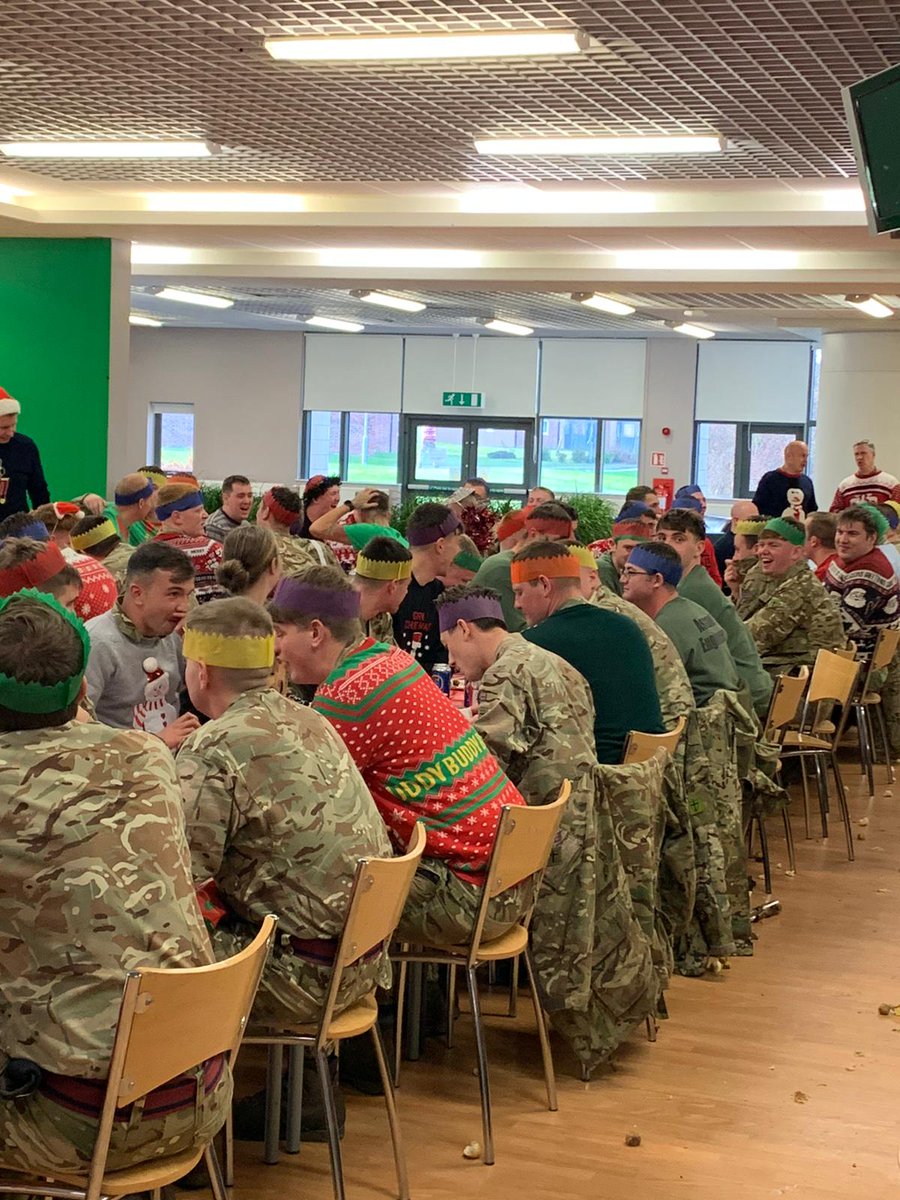 Christmas traditions- Officers and SNCOs serve JNCOs and Sappers Christmas Dinner. Usually includes the odd flying Brussels sprout (at Sergeant Majors). What is your family tradition or memory of one while serving? <a href="/32EngrRegt/">32 Engineer Regiment</a> <a href="/Proud_Sappers/">Corps of Royal Engineers</a>