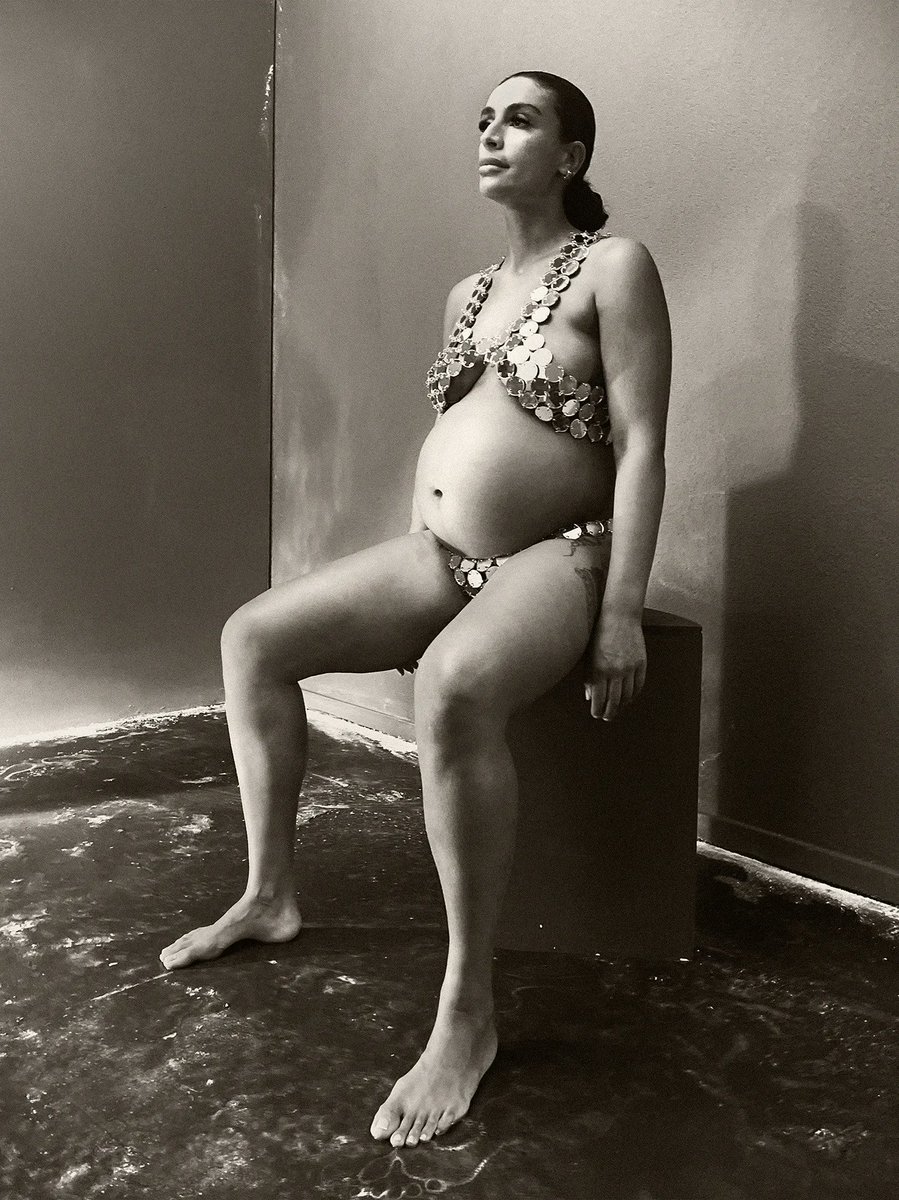 A powerful portrait of pregnant Sevdaliza by Paul Kooiker https://buff.ly/3...