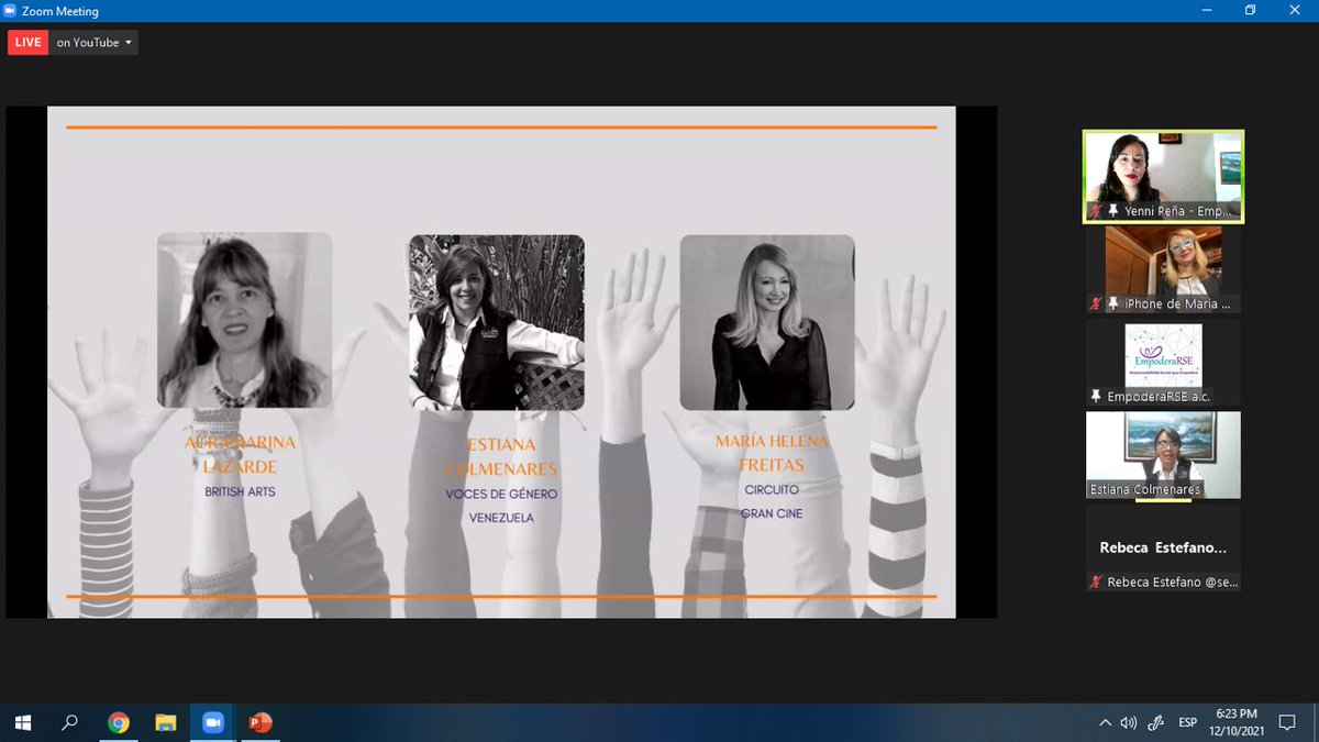 Cerrando ciclo del proyecto #InfomARTEenGénero con actividad especial en el marco del #DiaDeLosDerechosHumanos y cierre de campaña digital de #16DíasdeActivismo por la eliminación de la violencia contra las mujeres
<a href="/empoderarse/">EmpoderaRSE</a> <a href="/veBritish/">British Council Venezuela</a> <a href="/BritishArtsVe/">Arts - British Council Venezuela</a> <a href="/Voces_Gender/">Voces de Género Venezuela</a> <a href="/Gran_Cine/">@gran_cine</a>