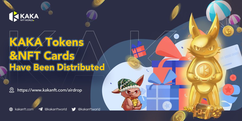 kakanftworld's tweet photo. 🤗Airdrop winners, have you claimed your rewards?

📍Visit #KAKA Airdrop site https://t.co/MPeCkSQEug

🔎Check your address in the search box

💥Claim your rewards in 6 days

🪙Next? #Stake 2 $KAKA, and you could win the Christmas lottery

➡️Check https://t.co/l9c3ejQGW2

#NFTs https://t.co/HDeLABIm7q
