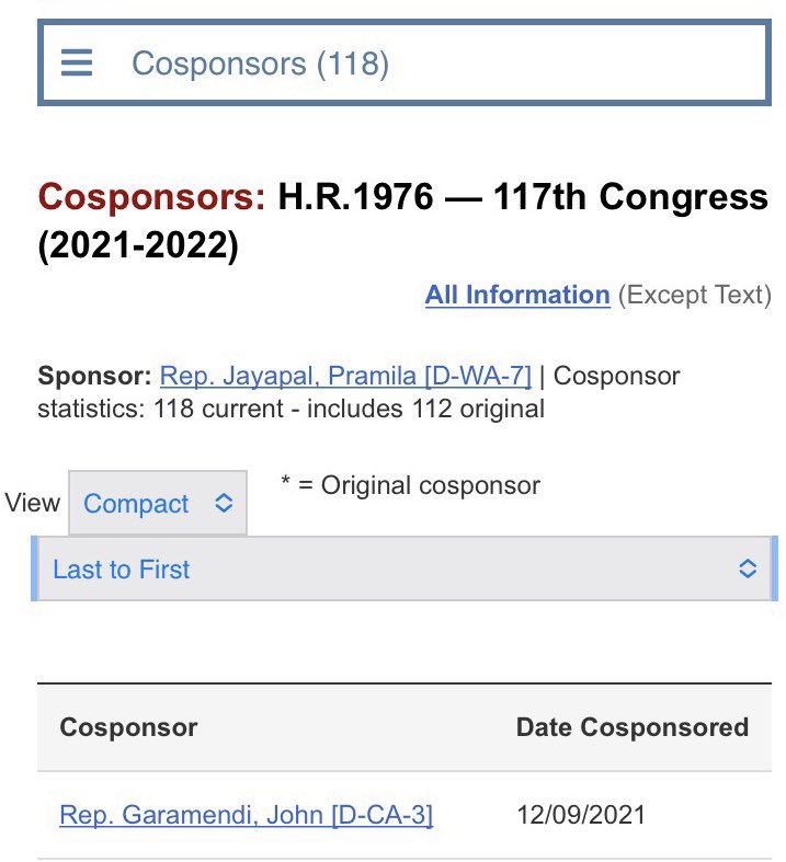 Dillan4Davis's tweet photo. Yesterday @RepGaramendi became the newest cosponsor of HR 1976 the Medicare-for-All Act of 2021. I’m just here to remind you that organizing works, and that public advocacy works. This is your democracy, don’t let anyone tell you otherwise. #WhenWeFightWeWin https://t.co/coN2sCOfSr