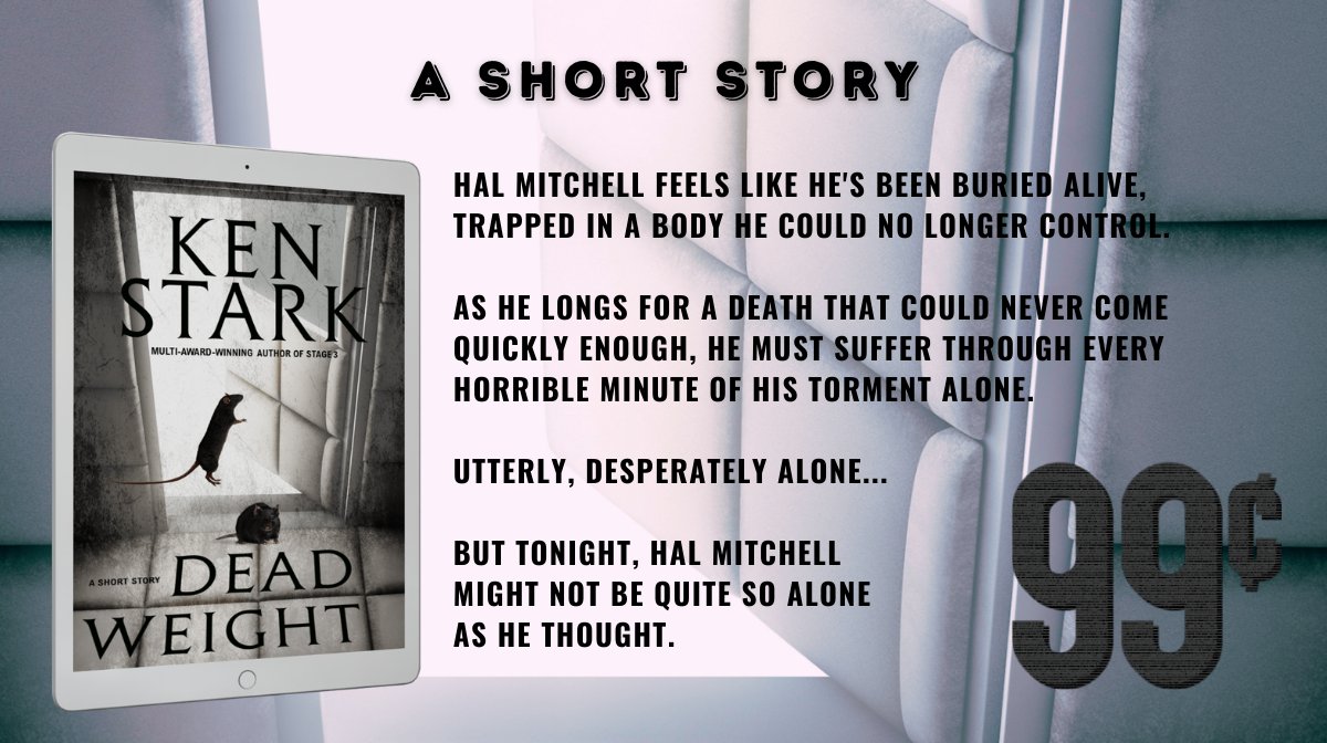 #Read Dead Weight 
#99cents #HORROR #shortstory
📌getbook.at/deadweight
Tonight, Hal Mitchell might not be quite so alone as he thought. 
Maybe the nightmare is just beginning.

#promotehorror #stephenking #readers
#kindlebooks #smashwords #mustread #amreading
#books #IARTG