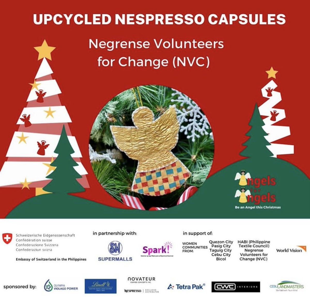 SPARKphils's tweet photo. A beautifully crafted Christmas angel that supports women communities around the country!

Make sure to head to @SMLanangPremier and @thepodiummall to get this angel for only PHP 100. 

Together, let us be #AngelsForAngels! https://t.co/ByzFaLUet3