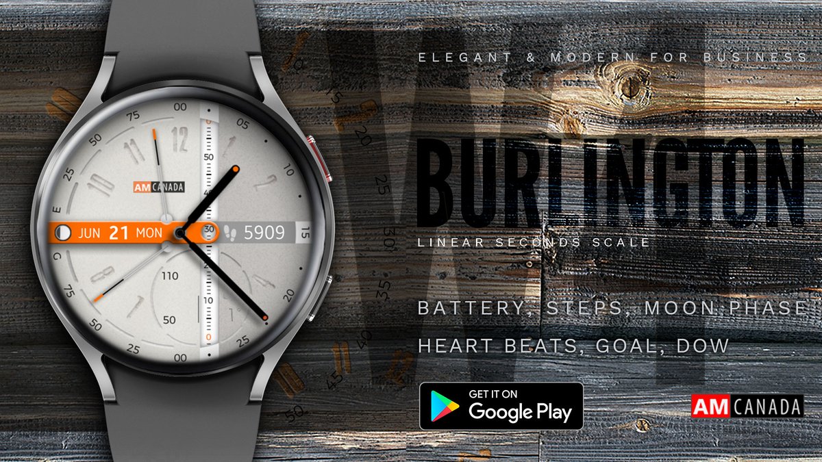 AMCwatchFaces's tweet photo. AMC211107 BurlingtonW4 watch face designed for Samsung Galaxy Watch 4 and powered by Wear OS 3.
Google Play: https://t.co/wmdUjKxOD7...
#watchface #samsung #wearable #wearos  #galaxywatch4 #watchfaces #technology #tech #BeASamsungDev #techie #techy #googleplay #googleplaystore https://t.co/90VUHV4tgw