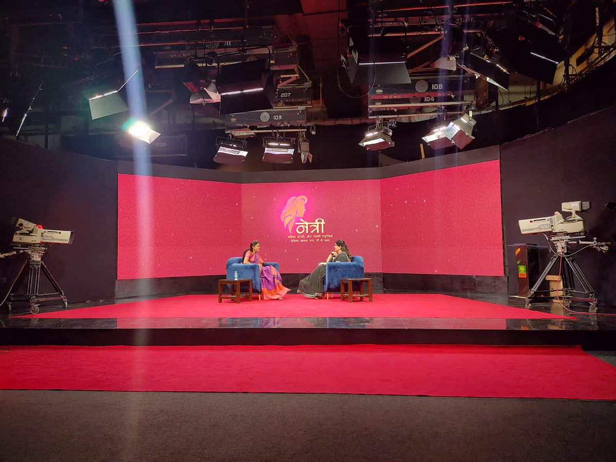 jothims's tweet photo. At the sets of #Netri with @ShainaNC . The program #Netri on @DDNational
shows the journey of exceptional #women leaders across the political spectrum.Glad to be part of it.Thank you @ShainaNC & Team. It was indeed a great pleasure ! https://t.co/OUDJXQ6Ddh
