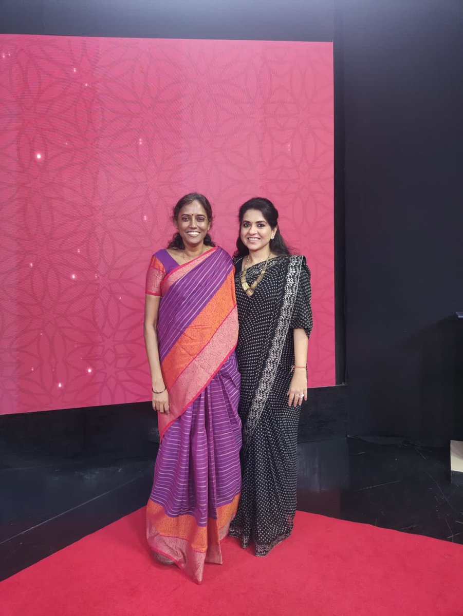 jothims's tweet photo. At the sets of #Netri with @ShainaNC . The program #Netri on @DDNational
shows the journey of exceptional #women leaders across the political spectrum.Glad to be part of it.Thank you @ShainaNC & Team. It was indeed a great pleasure ! https://t.co/OUDJXQ6Ddh