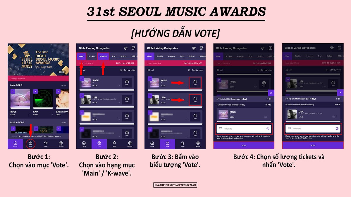 NguynQucBoNgn1's tweet photo. -Các bạn fansé hãy tập trung qua SMA vote cho chị đi ạ
-Giải SMA lấy top 12 á, mk sẽ cho các bạn xem hướng dẫn cách vote. Nếu các bạn muốn xem chi tiết thì lên group Blackpink Vietnam Voting Team nhé
-Cố gắng giành giải SMA cho chị nào🙏🙏💪💪
#MAMAVOTE #rosé https://t.co/7NrsFt1cW4