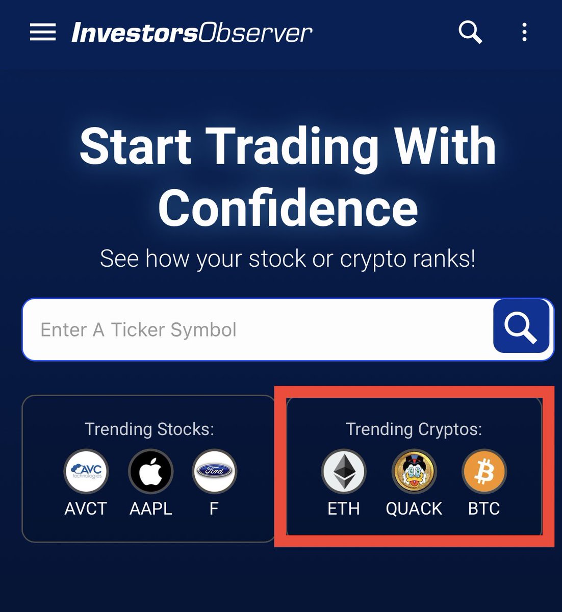 cryptohunters68's tweet photo. Three trending cryptos on Investor Observer are $ETH, $QUACK and $BTC.
$QUACK @RichQuack 🚀🚀🚀🚀🚀🚀
Link to creat MEXC account.
https://t.co/5QBOTSXhym https://t.co/izhZomlhYp