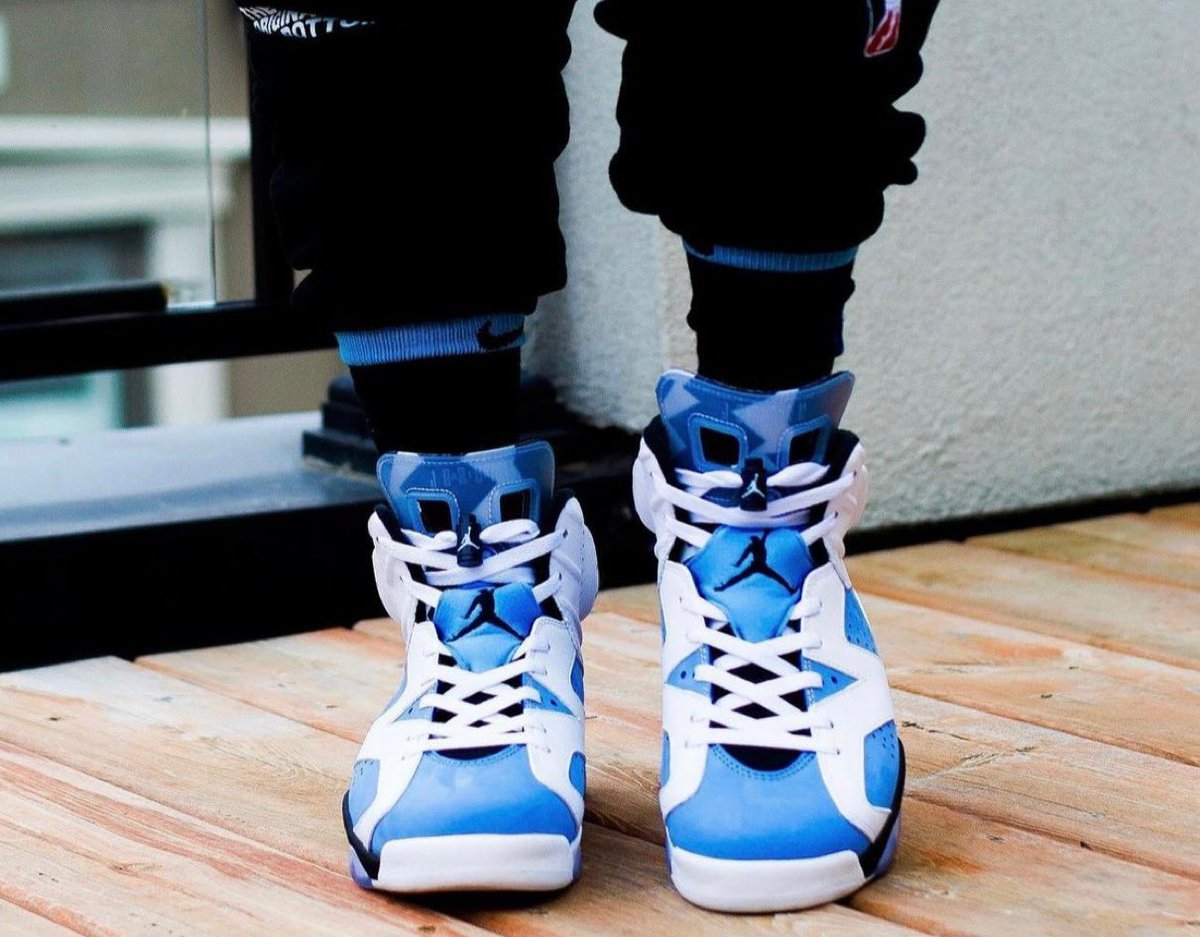Nike】Air Jordan 6 Retro “UNC” On-Foot Look［ナイキ AJ6 エア 