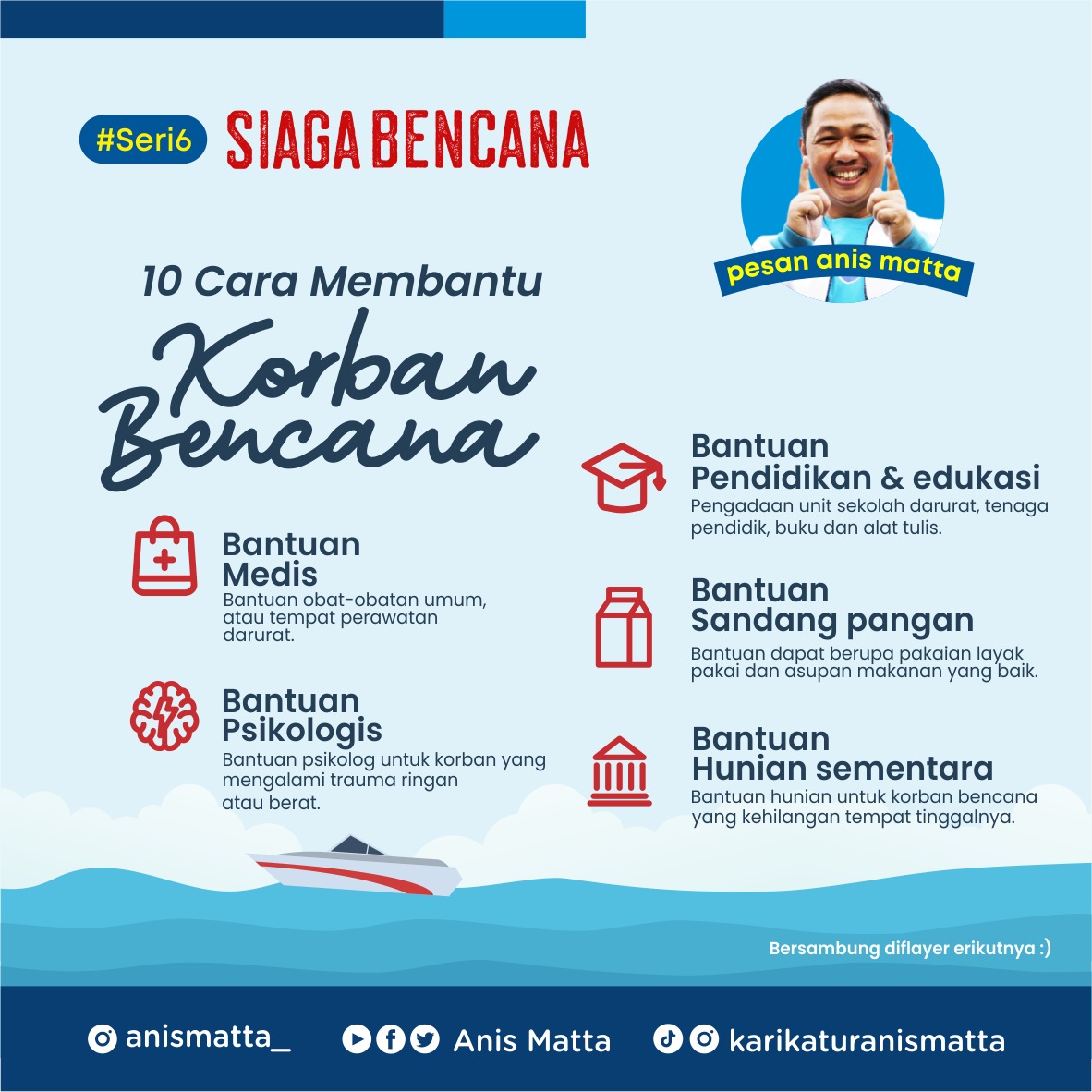 partaigeloraid's tweet photo. Ya, banyak cara yang dapat kita lakukan untuk membantu korban bencana alam. 
Seperti apa? 

#siagabencana
#pesananismatta #kolaborasiindonesia #gelorapedulinegeri #partaigelora #GeloraIndonesia https://t.co/UaywLTW2Td