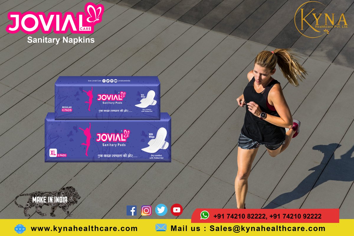 We should never compromise on our health !! Kyna Healthcare Pvt Ltd
Jovial Care provides you the best quality at affordable rates.
.
.
.
.
#sanitarypads  #jovialcareindia #Jovialcare  #menstruation #sanitarynapkin #AnionPads #manufacture #supplier #makeinindia #blogger