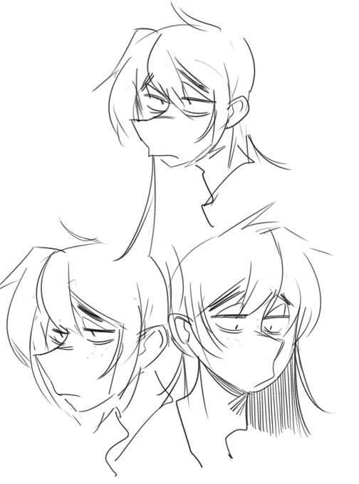 過去のイラストを振り返って大体3パターンぐらい無意識に描き分けてしまっているのを見つけて意識して描いてみたのをば 