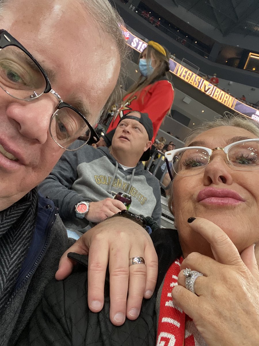 RealStephTanner's tweet photo. First knight out as a married couple! 
#GoKnightsGo #VegasBorn https://t.co/Zb2P7UeTPb