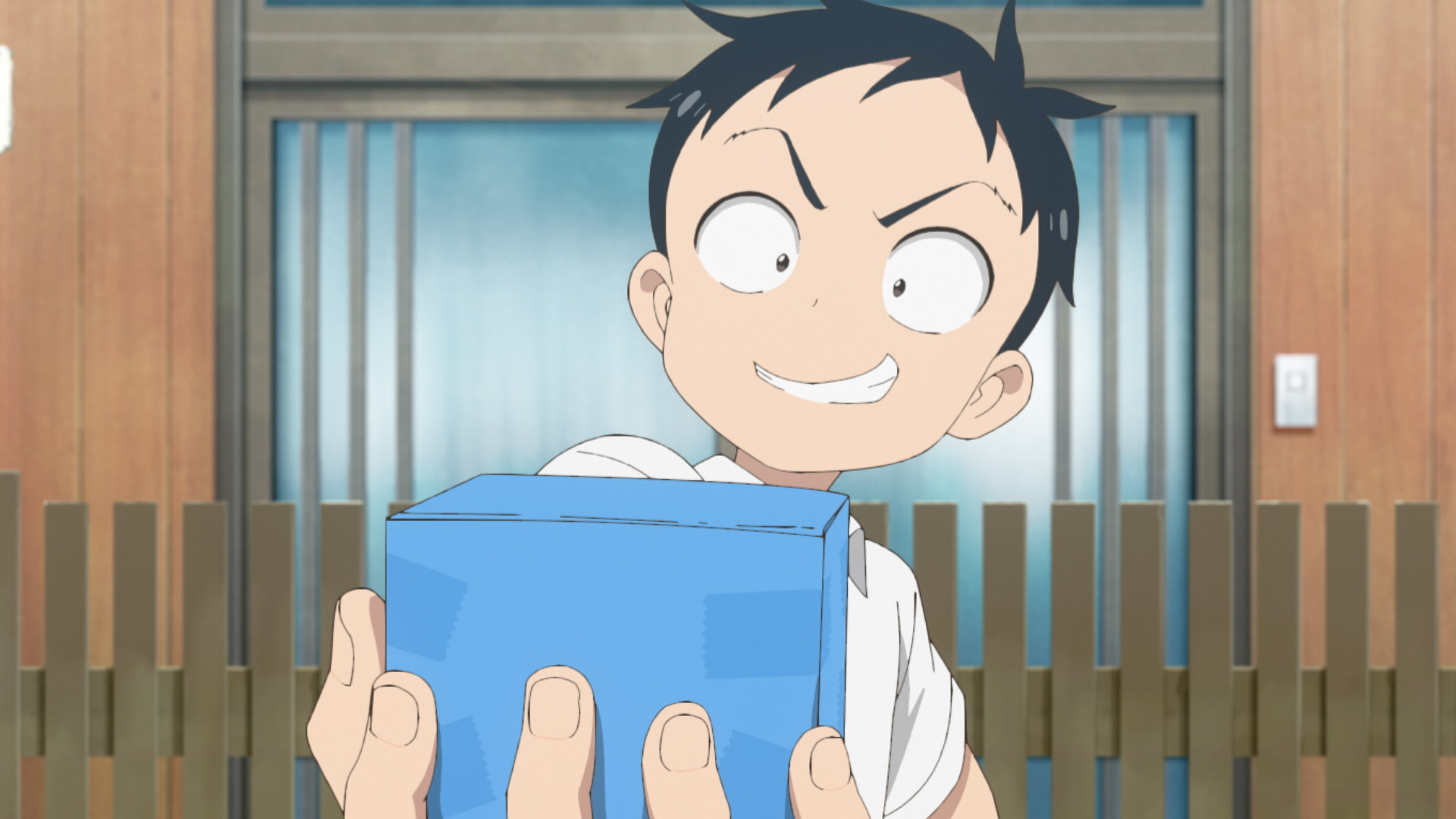 アニメ からかい上手の高木さん 公式 6 10 映画公開 先行カットを見てみようのコーナー その2 懲りずにまたも新作びっくり箱で高木さんに勝負を挑む西片 今度はどんな仕掛けが隠されているのか 高木さんめ T Co Pkqtodspqb