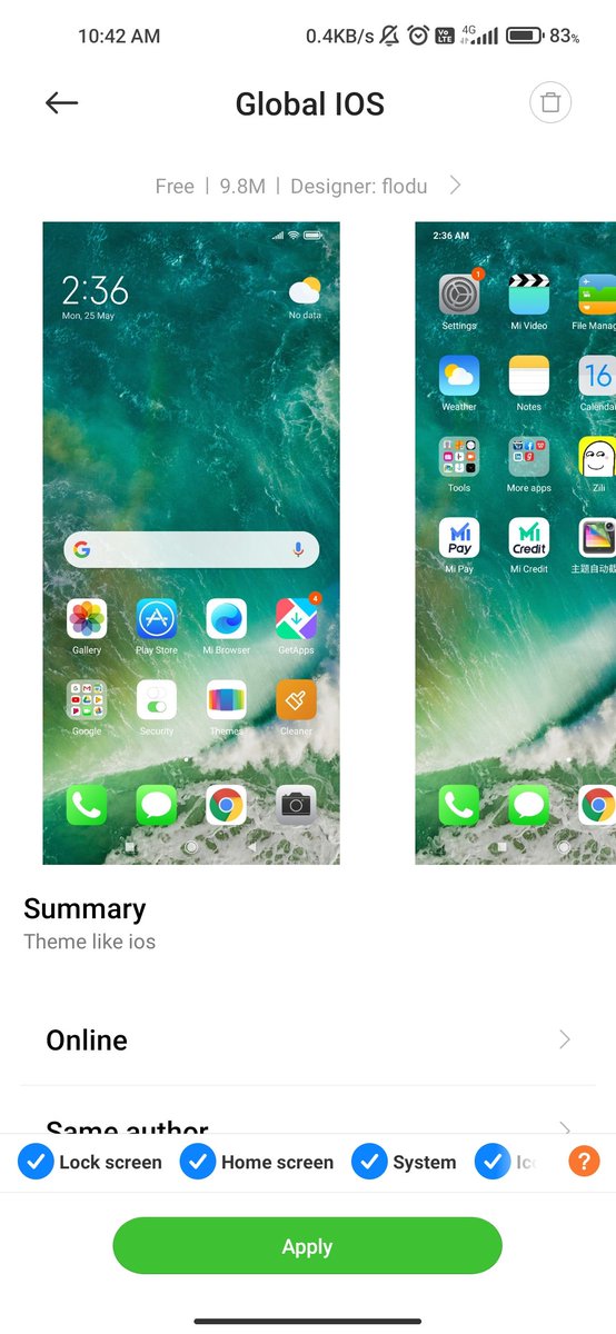 Pavandevaraj6's tweet image. REDMI Gets iPhone icons Without any software.
Steps:- 1. Go to Redmi themes 
2. Search Global IOS 
3.Install it and enjoy with iPhone Icons Without Custom Rom 
#redmi #iphoneicons #updates