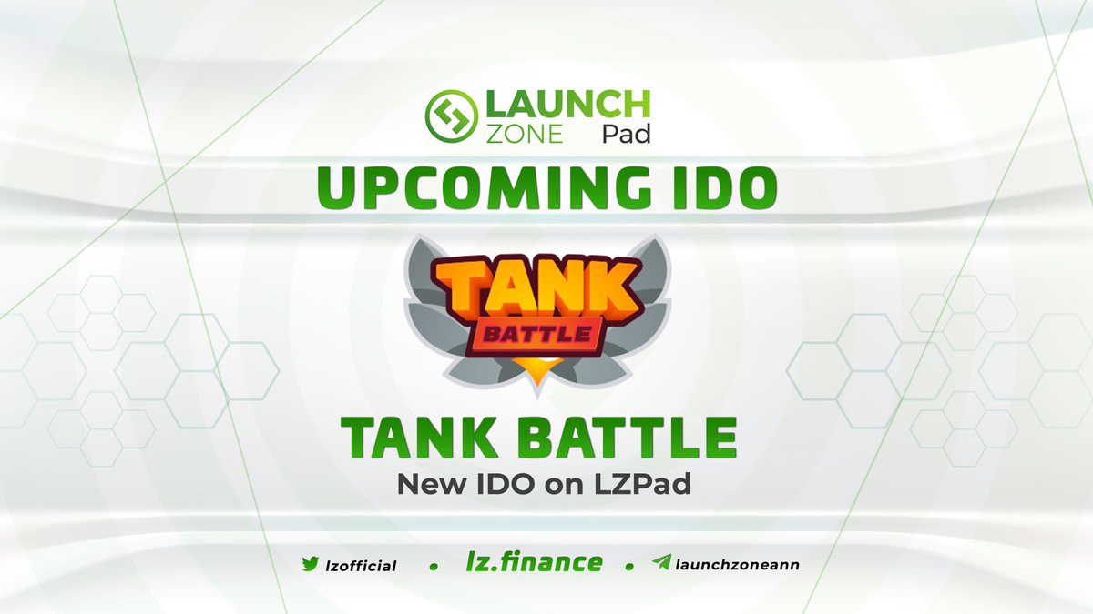 Here comes the new rising star in the #NFT universe - <a href="/tankbattleco/">Tank Battle - NFT Strategy game</a>.

Tank fans can definitely expect outstanding gameplay from the partnership with FPT software and other big names in blockchain.

Join IDO 👉   tankbattle.lz.finance

#BSC #GameFi
