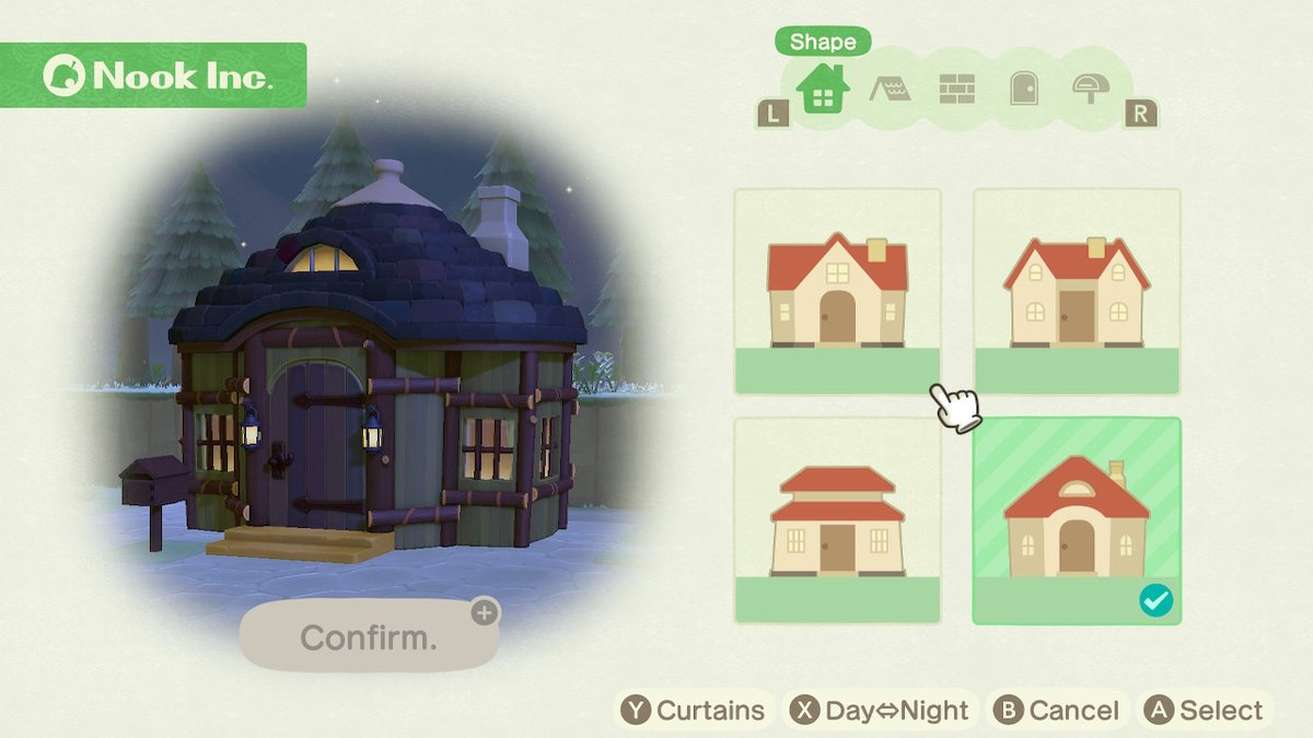 castorACNH's tweet photo. which exterior should i use for the haunted house? #AnimalCrossing #ACNH https://t.co/cbEQdGDt6O