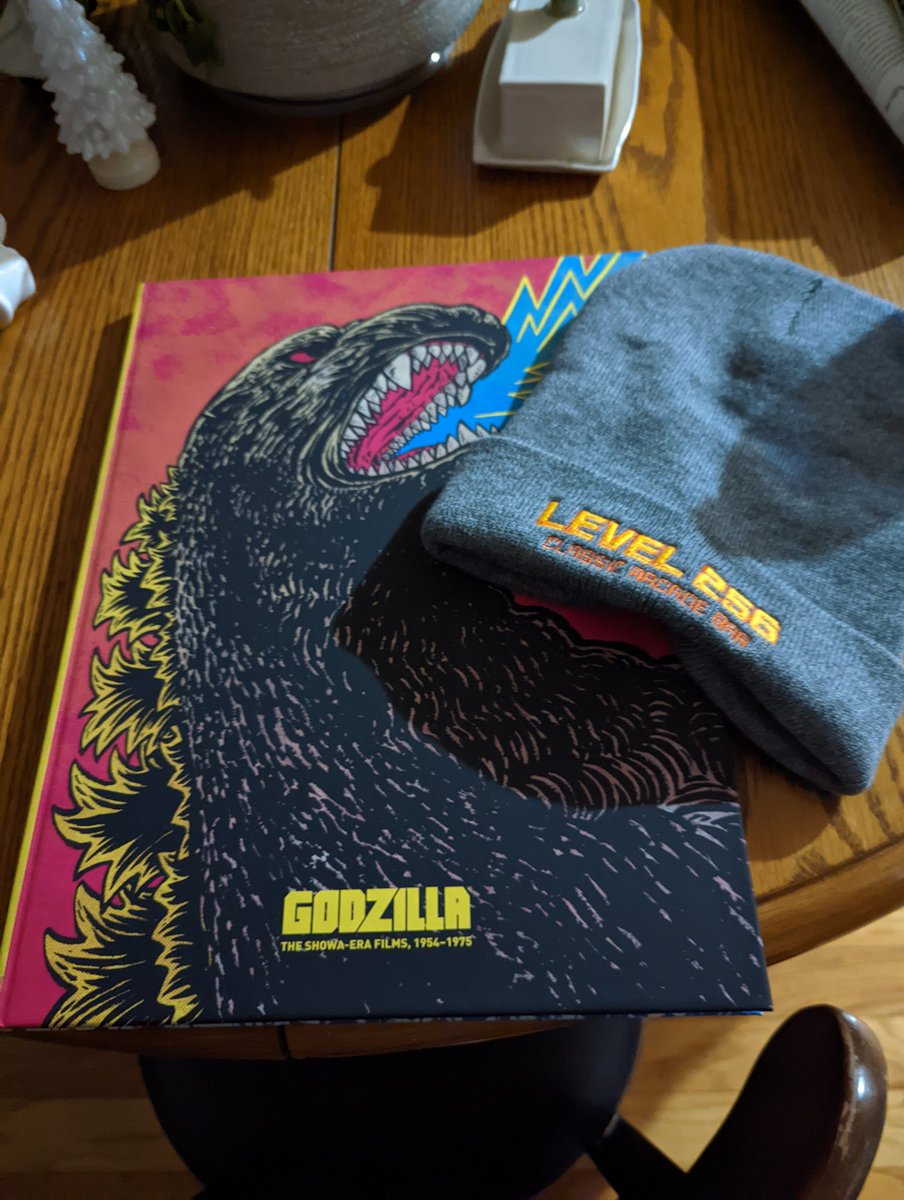 luckycreature's tweet photo. This may be the coolest thing I've ever won playing #pinball Thank you so much #level256 for the Criterion Godzilla Box set.. https://t.co/eEyakiRk07