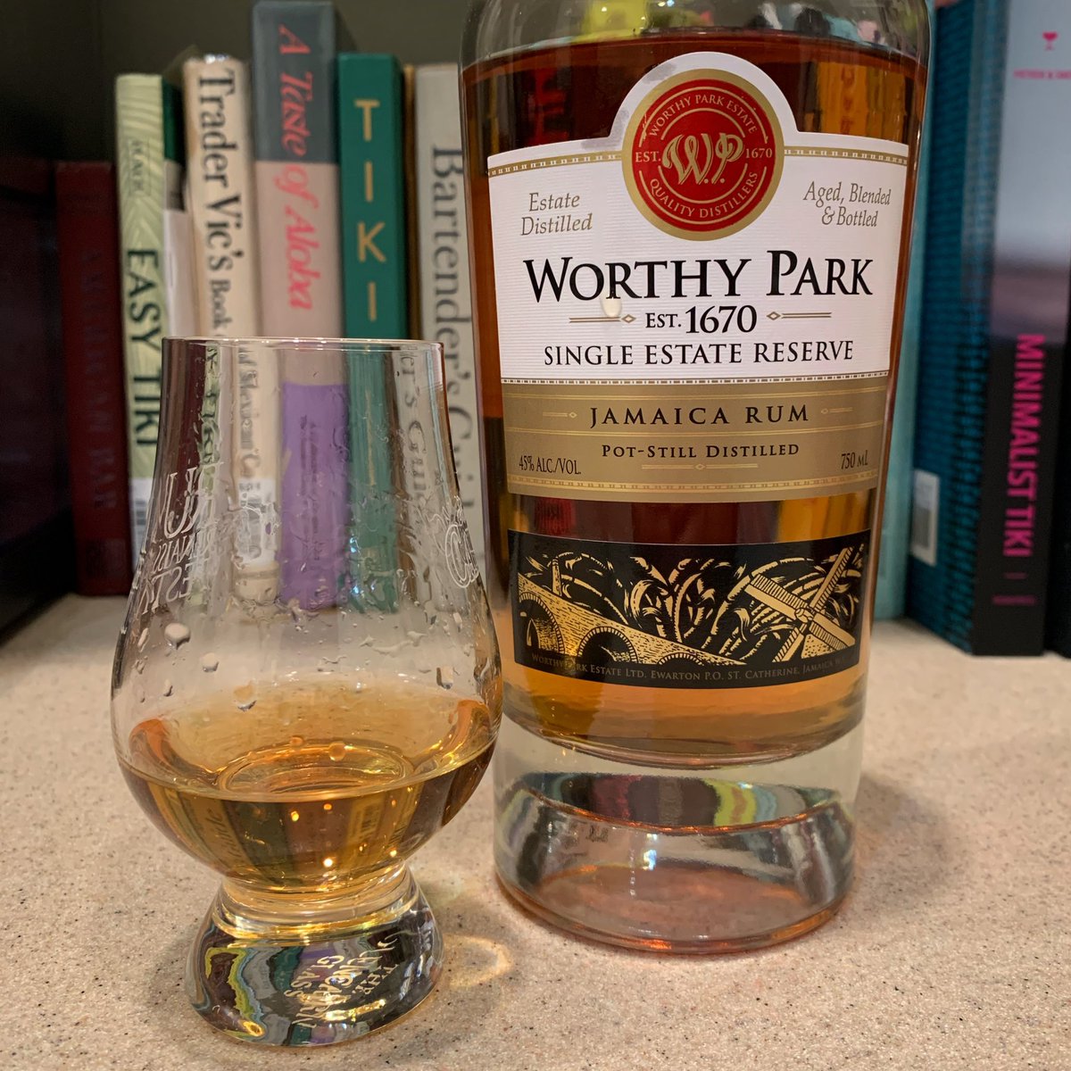 therumtrader's tweet photo. Tonight I am sipping Worth Park Single Estate Reserve. Tropically aged 6-10 years with notes of oaky vanilla, banana, caramel, toffee, chocolate and green and black peppers. 

#jamaicanrum #singleestate #rumronrhum #drinkmorerum #drinkwell #rumisfun #rumtime #rumcollector https://t.co/yIVoHrD49K