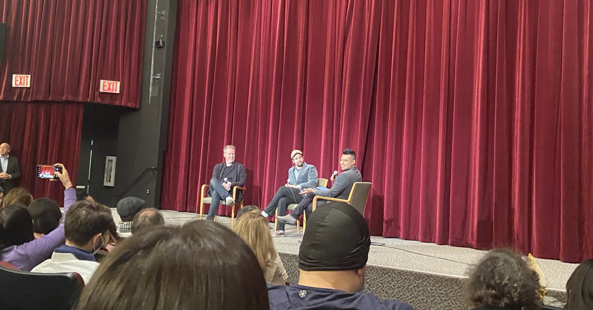RebeccLynn's tweet photo. So glad I got to attend the  @sagaftraFOUND’s screening of @EncantoMovie and talkback with @Lin_Manuel and #JaredBush! Such a cute movie 💕 https://t.co/b4q6hP2gAl