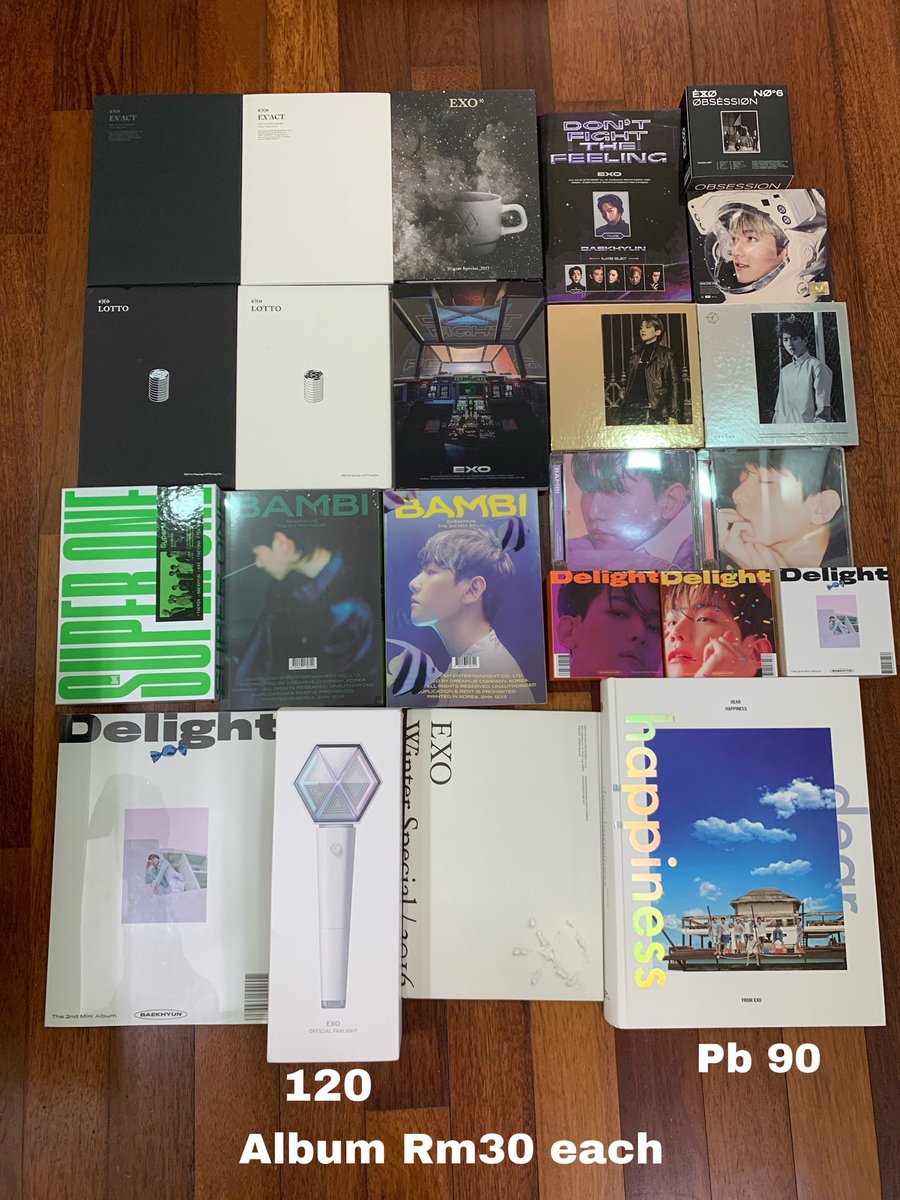 graceggjy's tweet photo. Selling Thread 
MY 🇲🇾
Help RT 🙏🏻

•Baekhyun Album Pc
•Baekhyun Album 
•EXO Album with free poster
•Cheering Slogan
•Season Greetings Loose Set
•Kokobop Card Holder 
•EXO Dear Happiness Photobook
•Lightstick 
•Magazines

Postage 
WM Rm8 
EM Rm14

#pasarEXO #pasarexomy https://t.co/iJflPPlf7r