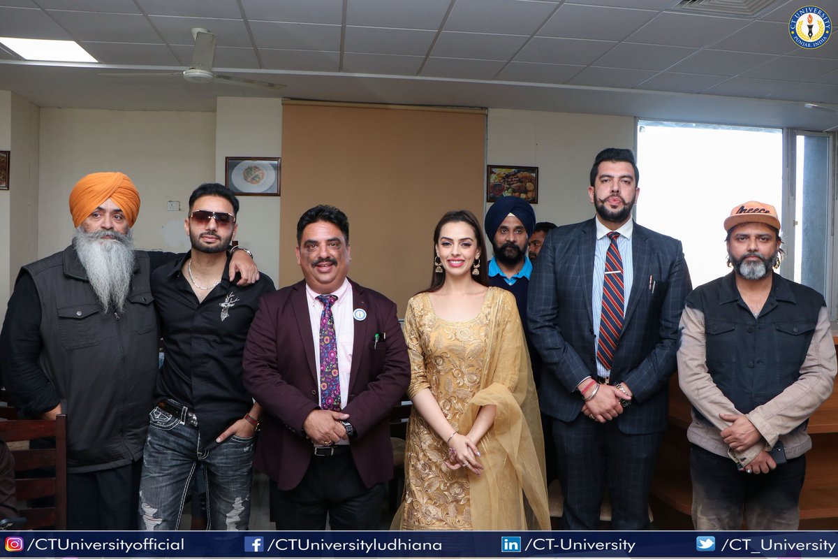 CT_University's tweet photo. Glimpse of Star Cast of 'Marjaney' Visit at CT University .
#CTU #promotions #marjaney #sippygill #pollywood #movie https://t.co/pWkhMpMBKr