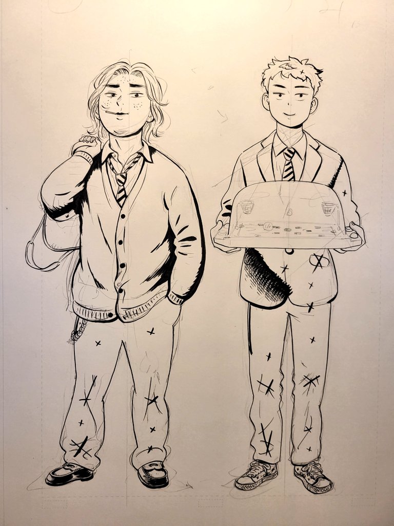 ヒデキ回を描いております。 