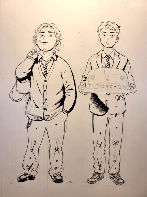 ヒデキ回を描いております。 