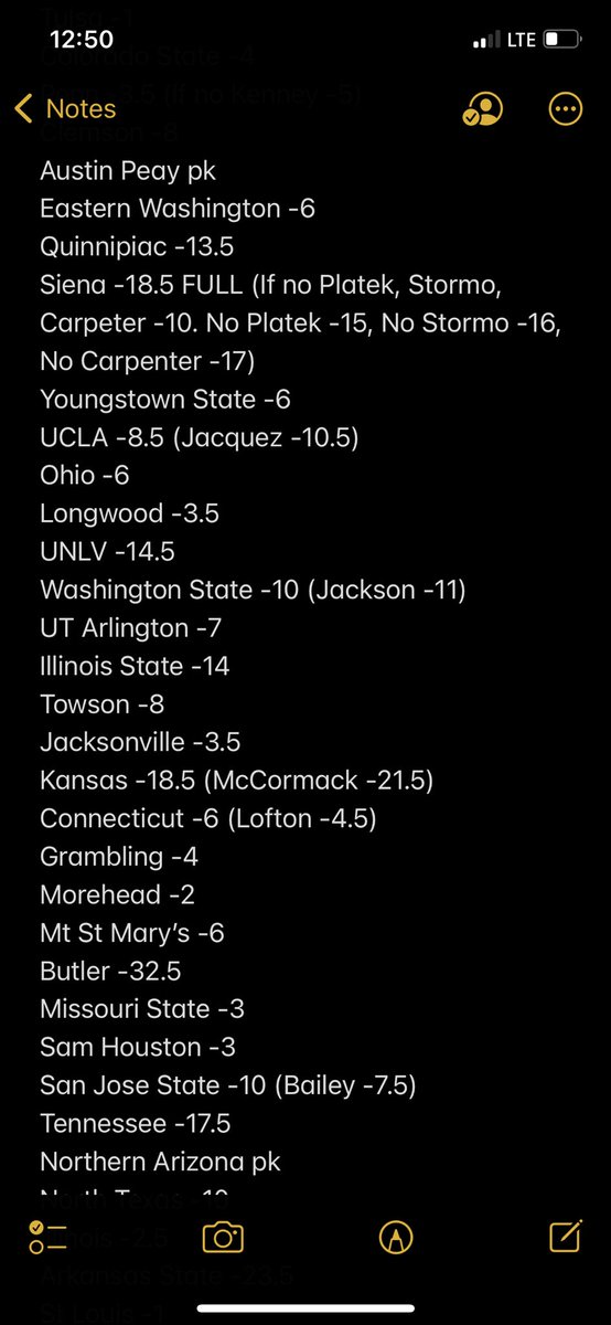JerzWayBetting's tweet photo. Handicapped lines for Saturday CBB!

90+ games from 11:30am to midnight😍 card narrowed to around 10… nice little 8-5 Saturday last week +4.6u let’s do it again!! 

Day passes available (DM)

Let’s have some fun 🤙🏻 

#LiveForSaturdays 

https://t.co/eIcb0U7kY2 https://t.co/usSnuWYiMO