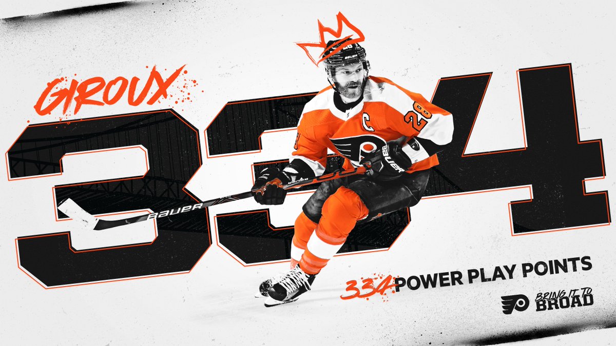 Congrats, G! Officially the franchise leader in power play points.