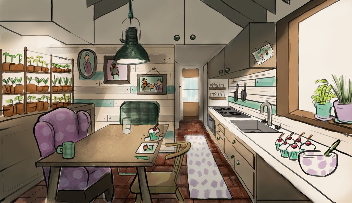 seacowsoda's tweet photo. Still have so much cleaning, shading, highlighting to do but it's finally feeling like a real space! #WIP #WIPArt https://t.co/DDDS957838
