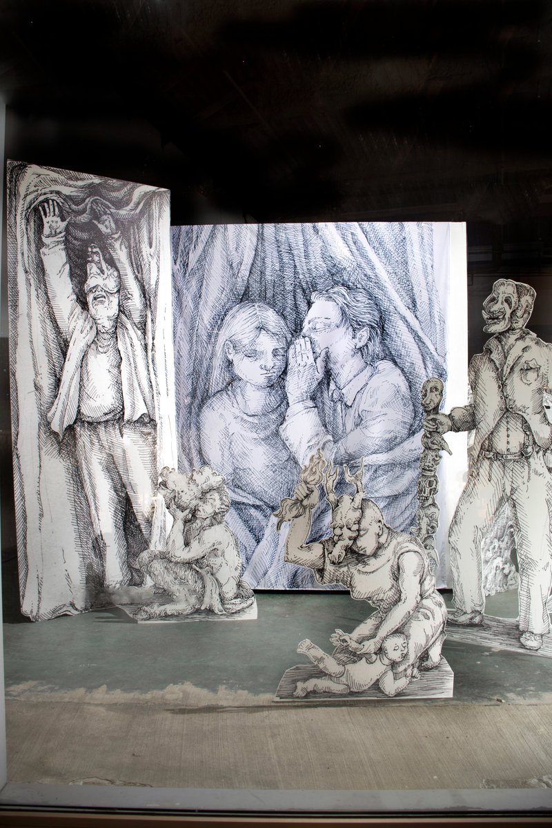 space_gap's tweet image. SG Gallery/ Window Judy Kepes "Welcome to the Dollhouse"  Installation October - November  2021. @GoKaleidoscope