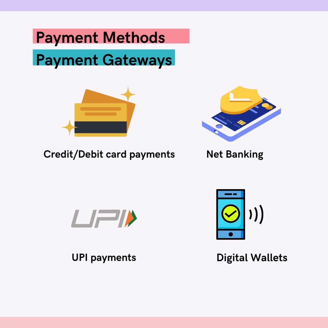 Wesellonlineorg's tweet photo. Payment methods through payment gateways

#PaymentSolutions #EcommerceTips #UPI #payments https://t.co/L0hNTqdmPu