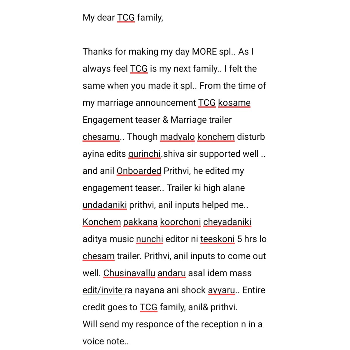 rhudmshravan's tweet photo. My dear Friends,  thank you so muchhhhhhhhhhhhh for the kickkkkkk ❤❤❤❤❤❤❤❤❤❤❤

@mangashivakumar @aniltalluri58 @DizisSANDY @AbhilashKanchan @prithvi5321 @Jagadishtweet @AlwaysAravind7 @SrikundanaP  @vamsi_pamuri https://t.co/abfdWBHDDZ