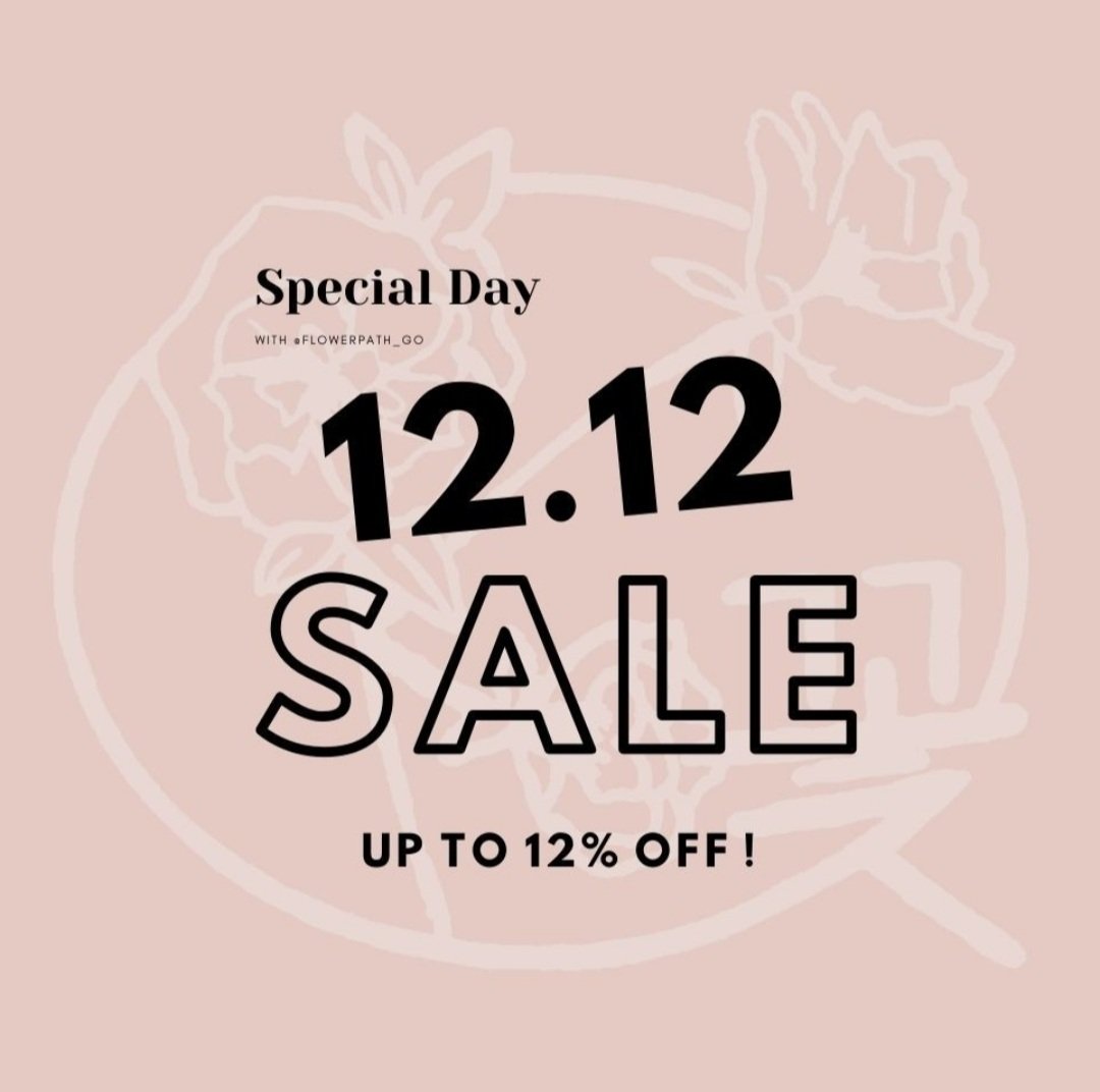 FlowerPath_Go's tweet photo. ❗12.12 SALES❗

📢 UP TO 12% OFF for Every Ready Stocks (Show in thread 👇) 
🌸 FIRST 5 buyer will be getting a Free Shipping from us! 

⏳Order Period: 12.12.2021, 00:00am - 12.12.2021, 23:59pm https://t.co/XI008x4a0K