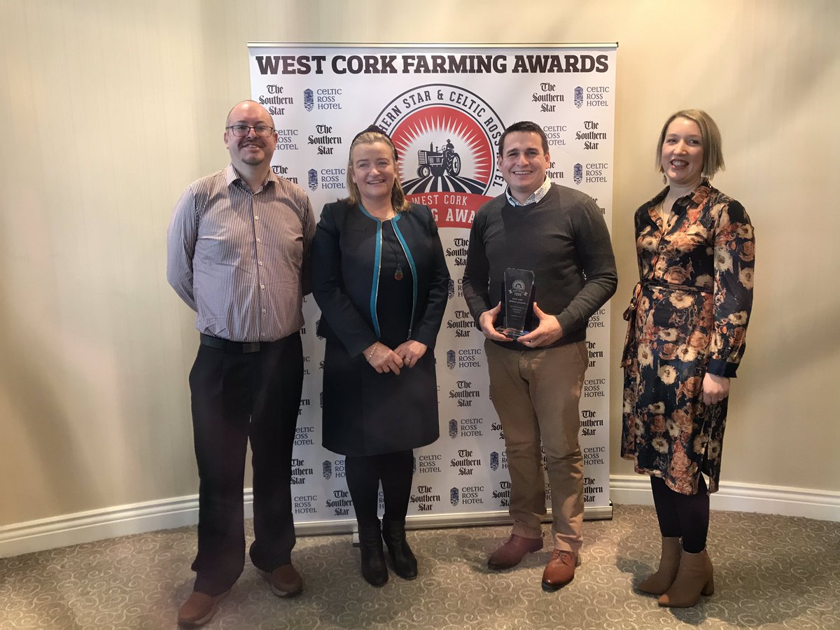 Ahernmail's tweet photo. Delighted to sponsor the Beef Farmer of the year@westcorkfarmingawards @bankofireland well done to @ClonakiltyBeef  so well deserved! Well done to @CelticRossHotel  and @SouthernStarIRL  really great event https://t.co/gJnzuiFKMM