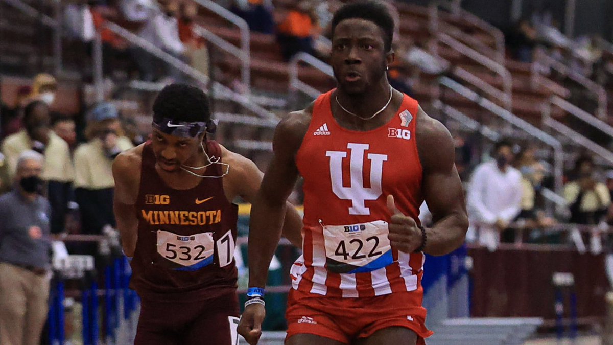 AlmeidaVictorK's tweet photo. Rikkoi Brathwaite 🇻🇬 (@IndianaXCTF) became the new world leader in the 60m (indoor) yesterday after timing 6.54s at the Hoosier Open in Bloomington, IN 🇺🇸

▪️Breaks his own NR of 6.55s
▪️ World leader 🌎
▪️17th Caribbean of all time

Brathwaite 🇻🇬 was 3rd in 2021 NCAA Indoor Ch. https://t.co/dmnG2FWwiQ