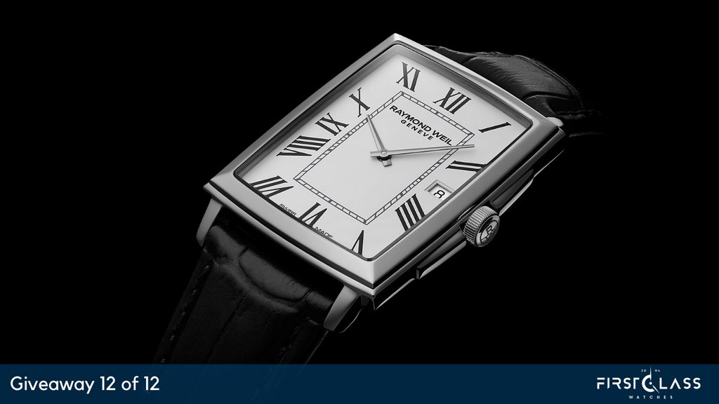 ⌚ Week 12 #GIVEAWAY ⌚⁠
⁠
This week we are giving away #RaymondWeil Toccata watch worth £700!
⁠
How to enter:⁠
✔️Like our page
✔️Like this post⁠
✔️Tag a friend in the comments below⁠
⁠⁠
The giveaway will close on the 16th of December at 11:59 pm.
⁠
⌚GOOD LUCK⌚