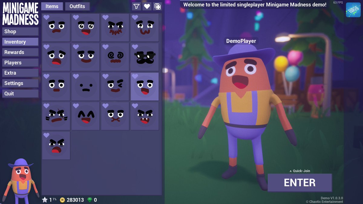 <a href="/UnrealEngine/">Unreal Engine</a> <a href="/Slurpcanon/">Nicolas Poumaredes</a> We haven't been tweeting a lot, but that doesn't mean no work was done! We're currently focusing fully on developing instead of marketing #MinigameMadness, to make sure we have a demo ready by February for Steam Next Fest! Here's our new&amp;improved menu!
#UnrealEngine #UE4 #GameDev