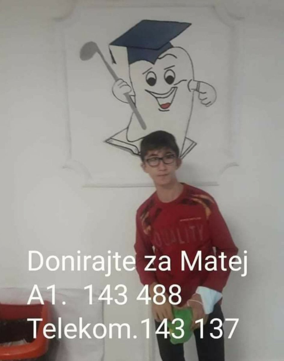 АПЕЛ: Споделете, да помогнеме на Матеј да има шанси да оди нормално и полесно.
Ова е втор обид да се соберат средства и да не пропушти терминот за операција во Србија. Досега се собрани Само 400е од потребните 6000е. доколку не сте во можност да донирате, споделете и тоа е помош.
