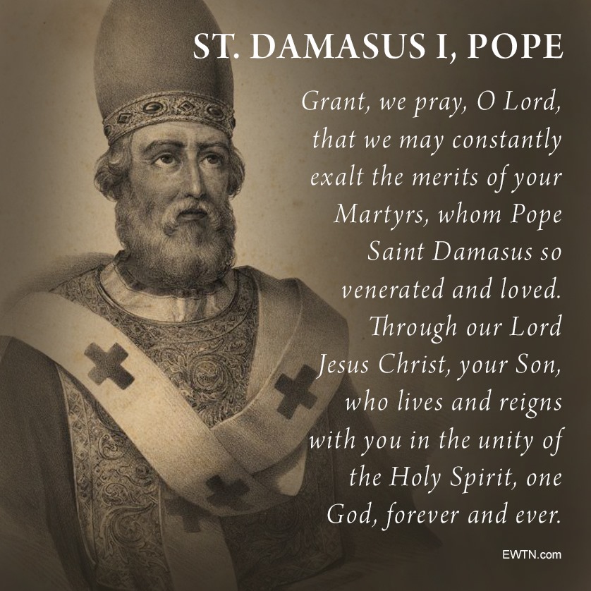 EWTN's tweet image. #Today is the feast day of St. Damasus, a great defender of our faith! #EWTN #Catholic

catholicnewsagency.com/saint/st-damas…