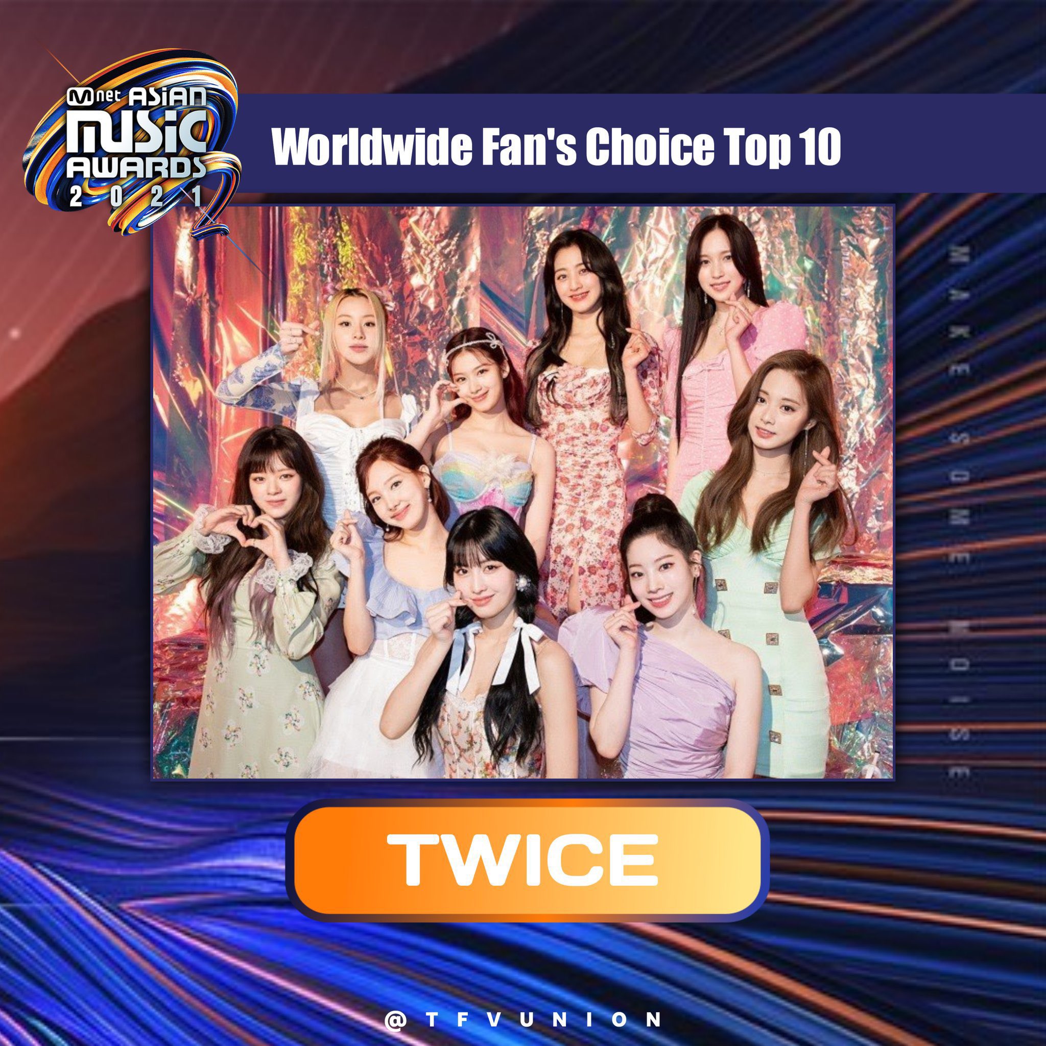 Twice 和訳 Information Mama Worldwide Fans Choice Top10 Worldwide Fans Choice Top10 賞にて4年連続の受賞はtwiceがガールズグループ史上初 また9人そしてonceが共に 新たなとんでもない記録を歴史に残しました おめでとう Twice 트