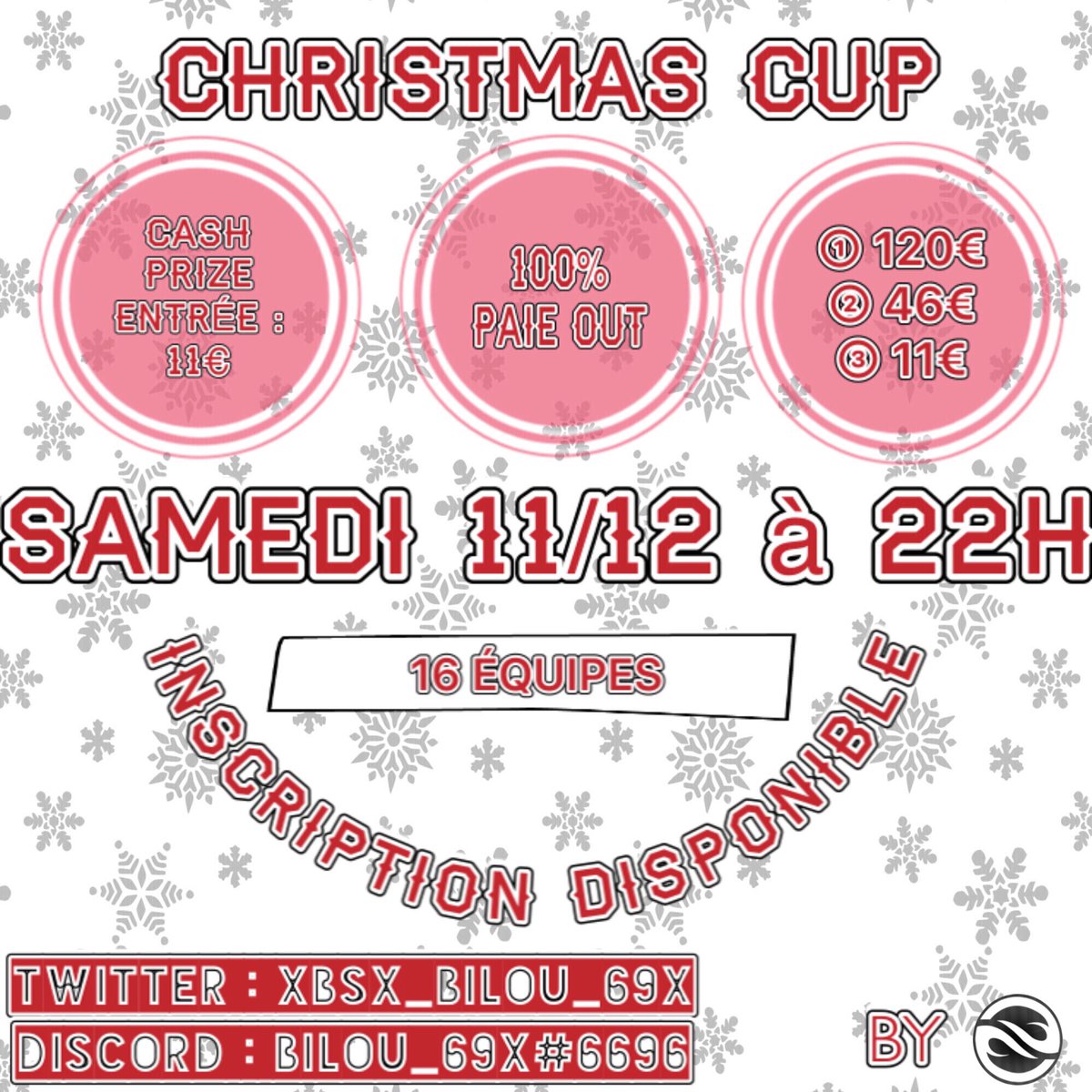 Bonjour, ce 11/12 Wavy organise un tournoi cash prize 100% payout go vous inscrire!!!!
discord.gg/3BB2AbNm