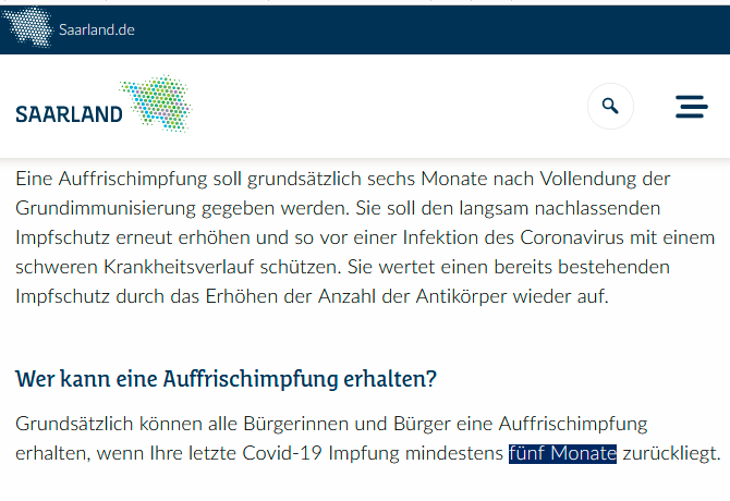 le_zeck's tweet photo. @BARMER_MV Tja nun, im Saarland impft man auch eher, in MV ist immer noch dieses Statement auf der Regierungsseite, mal lieber zu warten bis der Impfschutz schön reduziert ist... https://t.co/6dgQVgfkG8