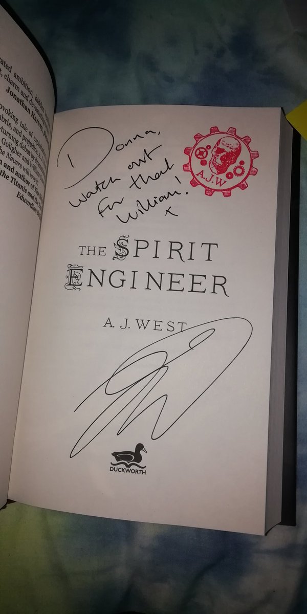 Another beautiful book made extra special 🥰🥰 thank you @bertsbooks & @AJWestAuthor I'm excited to start this one #ChristmasHasComeEarly 🎄📚 #AJWest #TheSpiritEngineer #BertsBooks