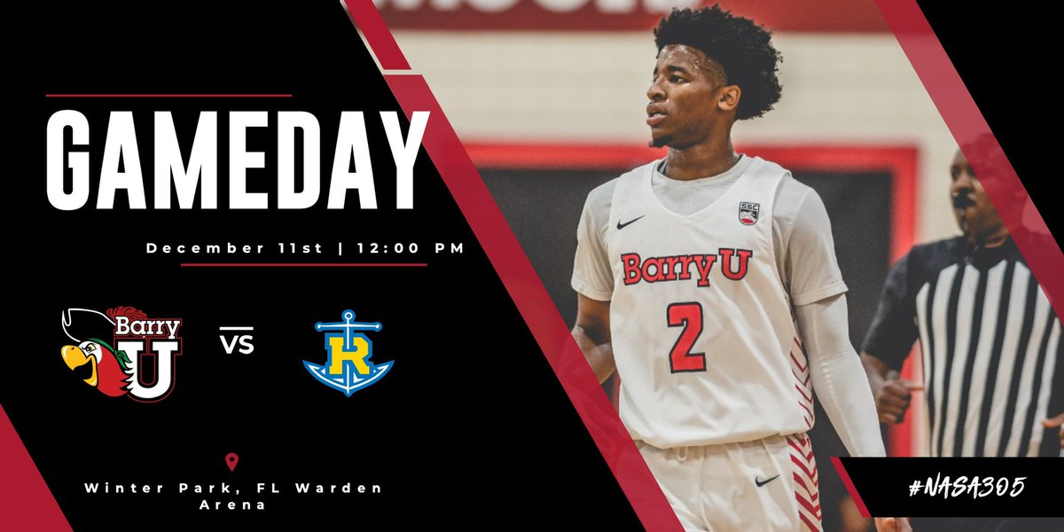 🚨GAMEDAY🚨
⏰:12:00 PM
🏟:Warden Area
📺: sunshinestateconference.tv/barry
📊: stats.statbroadcast.com
#BarryUMBB | #Nasa305🚀