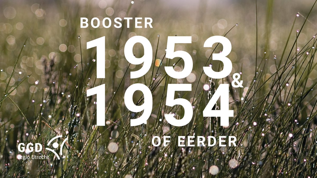 ggdru's tweet image. 1953 en 1954 of eerder, jullie zijn 'aan de beurt! Maak nu online een afspraak voor een boosterprik via www.coronavaccinatie-afspraak.nlLees nu eerst bit.ly/3DLcySR #wijvaccineren #samensterk #DEELgraag