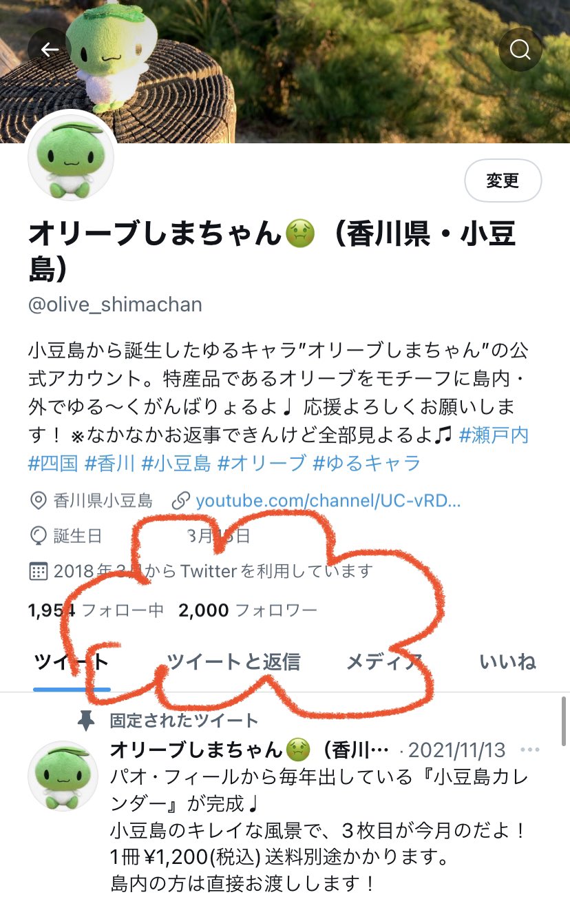 オリーブしまちゃん 香川県 小豆島 みんなありがとうー 2 000人になったよー これからも仲良くしてね T Co Geqttq6vgo Twitter