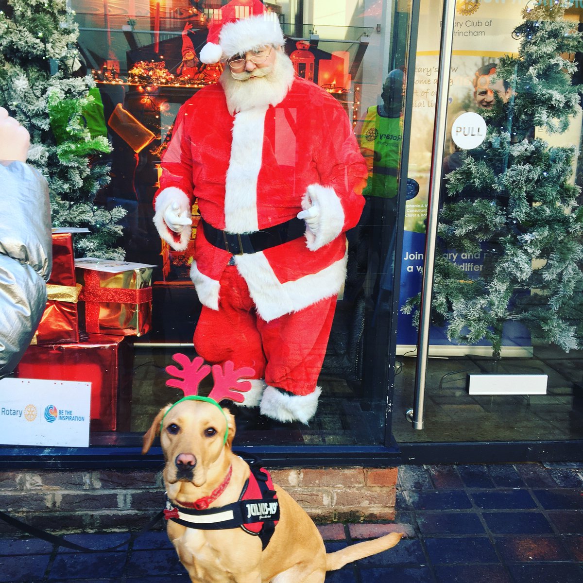 ALTRINCHAM ROTARY  SANTA and his little helper at A PLAN Insurance Altrincham (opp Nandos) today Sat 11 Dec 21 until 3.30pm   
 also bring a new toy for the famous Altrincham Rotary toys tins treats appeal.@Angelastonealty <a href="/randallsalty/">Randalls Altrincham</a> @altrinchamHQ @stephenjmchugh